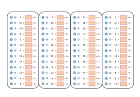 Vorschau - Aufgabenkarten - 🖍️ 28 Einmaleins-Bögen zum Laminieren & Üben (großes 1x1) - Seite 2
