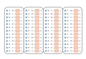 Vorschau - Aufgabenkarten - 🖍️ 28 Einmaleins-Bögen zum Laminieren & Üben (großes 1x1) - Seite 3