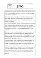 Vorschau - Arbeitsblätter - Subcultures - Rapper, Hippie, Emo, Punk - Lesen, Schreiben, Puzzle - Deckblatt