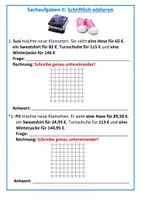 Vorschau - Arbeitsblätter - Addition_Sachaufgaben lösen 5 - Seite 3
