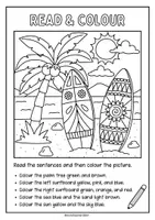 Vorschau - Arbeitsblätter - Read and Colour Summer Englisch Klasse 5 - Seite 3