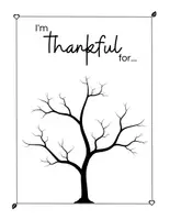 Vista previa - Hojas de trabajo - Thankful tree - Árbol para agradecer en Inglés 🍂 - Portada