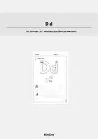 Vorschau - Arbeitsblätter - Der Buchstabe „Dd“, ABC - Deckblatt