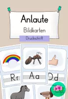 Vorschau - Merkblätter - Anlautbilder/Buchstabenplakate Druckschrift - Deckblatt