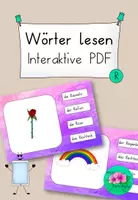 Vorschau - Interaktives Material - Wörter lesen interaktiv- Buchstabe R - Deckblatt