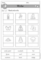 Vorschau - Arbeitsblätter - Winter & Winter clothes Arbeitsblatt differenziert - Englisch - Seite 3