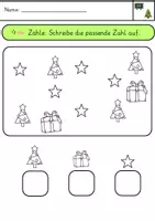 Vorschau - Arbeitsblätter - Mengen ZR10 (Zählen) - Weihnachten - Seite 3
