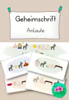 Vorschau - Bildkarten - Wörter in Geheimschrift - mit Anlauten - Deckblatt