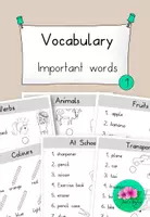 Vorschau - Arbeitsblätter - Important words - Englisch- Arbeitsblätter - Deckblatt