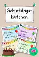Vorschau - Anderer Materialtyp - Geburtstagskarten - Deckblatt
