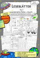 Vorschau - Arbeitsblätter - Lesen lernen mit Karibu 1 (Version 2016) – XXL-Paket Lesematerial in deutscher Druckschrift | Lesetraining, Arbeitsblätter & Leseförderung für die 1. Klasse - Seite 1