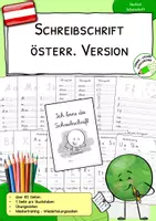Vorschau - Arbeitsblätter - Schreibschrift lernen | Arbeitsblätter zum Schreiben der verbundenen Schrift | Druckschrift zur Schreibschrift Österreich | Klasse 2–4 - Deckblatt