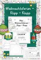 Vorschau - Arbeitsblätter - Weihnachtsferien-Klipp-Klapp - Deckblatt