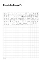 Vorschau - selbst erstellte Schriftarten - Patschifig Funky Font/Schriftart - Seite 1