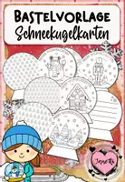 Vorschau - Arbeitsblätter - Schneekugel: Schreibanlass (Wunschzettel & Weihnachtskarte) - Deckblatt