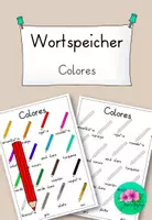 Vorschau - Poster - Spanisch Wortspeicher Colores - Deckblatt