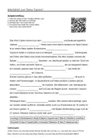 Vorschau - Arbeitsblätter - Arbeitsblätter zum Thema "Casinos" (Lückentext, Hörverstehen) + Lösung & MP3 - Deckblatt