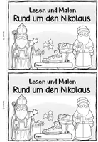 Vorschau - Arbeitsblätter - Miniheft: Rund um den Nikolaus (Lesen & Malen) - Seite 2