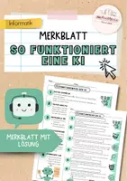 Vorschau - Arbeitsblätter - Künstliche Intelligenz: Funktionsweise | KI - Deckblatt