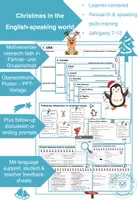Vorschau - Arbeitsblätter - Research & presentation project: Christmas in the English-speaking world - Deckblatt