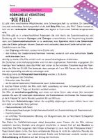 Vorschau - Arbeitsblätter - Verhütungsmittel: Hormonelle Verhütung: Die Pille - Deckblatt