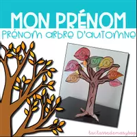 Aperçu - Fiches - Prénom Bricolage - Arbre d'automne - Page de couverture