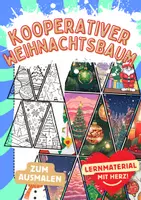 Vorschau - Arbeitsblätter - Kooperativer Weihnachtsbaum Kugeln Dreiecke Winter Weihnachten - Deckblatt