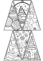 Vorschau - Arbeitsblätter - Kooperativer Weihnachtsbaum Kugeln Dreiecke Winter Weihnachten - Seite 2