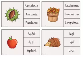 Vorschau - Spiele - Klammerkarten - herbstliche Begriffe - Seite 3