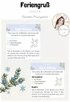 Vorschau - Mal- und Bastelvorlagen - Feriengruß: Rezept für Spiel-Schnee (Kl.1-4) - Deckblatt
