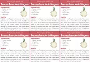 Vorschau - Mal- und Bastelvorlagen - Feriengruß: Anleitung zum Basteln von Baumschmuck (Kl.1-4) - Seite 2