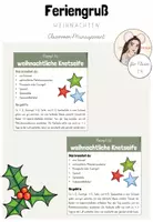 Vorschau - Mal- und Bastelvorlagen - Feriengruß: Rezept für weihnachtliche Knetseife (Kl.1-4) - Deckblatt