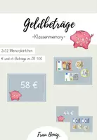 Vorschau - Spiele - Klassenmemory - Geldbeträge (ZR100) - Deckblatt