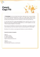 Vista previa - Hojas de trabajo - Cançó catalana "Caga Tió" (amb preguntes) - página 1