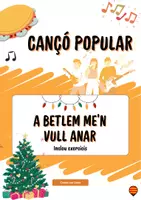 Vista previa - Hojas de trabajo - Cançó nadalenca "A Betlem me'n vull anar" (inclou exercicis) - Portada