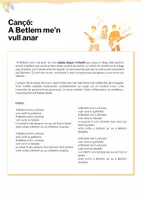 Vista previa - Hojas de trabajo - Cançó nadalenca "A Betlem me'n vull anar" (inclou exercicis) - página 1