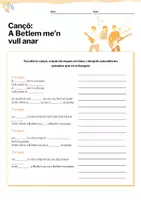Vista previa - Hojas de trabajo - Cançó nadalenca "A Betlem me'n vull anar" (inclou exercicis) - página 2