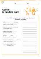 Vista previa - Hojas de trabajo - Cançó nadalenca "El noi de la mare" (inclou exercicis) - página 2