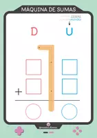Vista previa - Tarjetas / Manipulativos - Máquina de sumas (con llevadas) - página 1