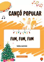 Vista previa - Hojas de trabajo - Cançó nadalenca "Fum, fum, fum" (inclou exercicis) - Portada