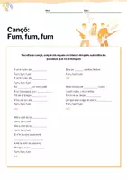 Vista previa - Hojas de trabajo - Cançó nadalenca "Fum, fum, fum" (inclou exercicis) - página 2