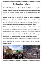 Vorschau - Text - Klimawandel - Fridays for Future - Deckblatt