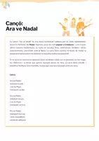Vista previa - Hojas de trabajo - Cançó Ara ve Nadal - página 1