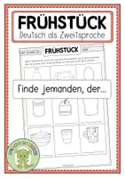 Vorschau - Arbeitsblätter - FRÜHSTÜCK Finde jemanden, der... - Deckblatt