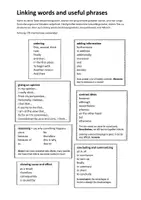 Vorschau - Merkblätter - Englische Texte überarbeiten und verbessern - Anleitung und linking words - Seite 1