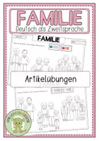 Vorschau - Arbeitsblätter - FAMILIE Artikelübung - Deckblatt