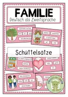 Vorschau - Fördermaterial/Inklusion - FAMILIE Schüttelsätze - Deckblatt