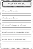 Vorschau - Stundenentwürfe - Lesetext Nachhaltigkeit Klasse 2, 3, 4 - Seite 3