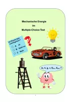 Vorschau - Arbeitsblätter - Multiple-Choice-Test Mechanische Energie - Deckblatt