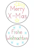 Vorschau - Mal- und Bastelvorlagen - Weihnachtskugeln: Prickeln & Sticken 🎄 - Deckblatt